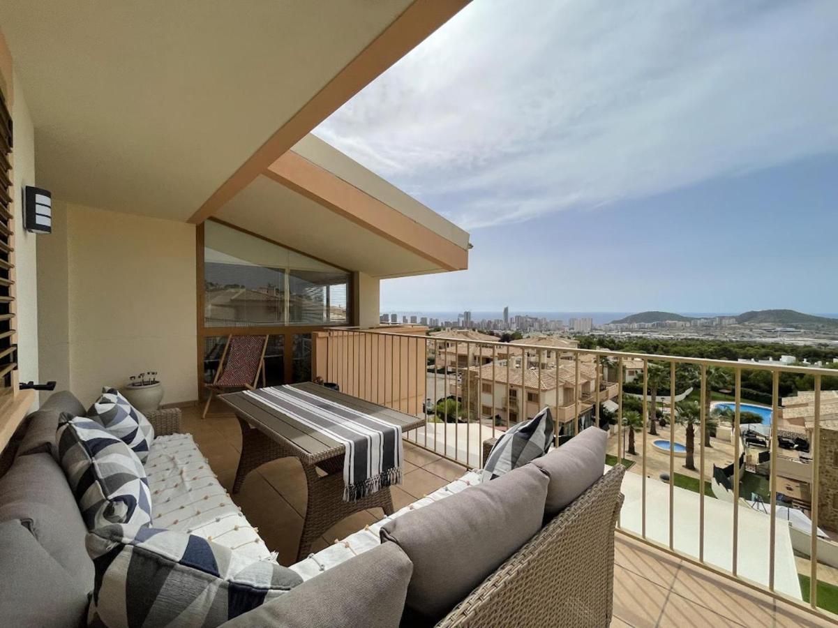 Ferienwohnung Modern 2-Floor Penthouse With Sea Views - Sleeps 7 Finestrat Exterior foto